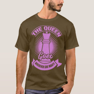 Camiseta Presente da rainha do xadrez