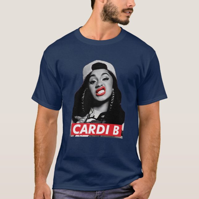 Camiseta Presente da Rapper Cardi B para menina fã (Frente)
