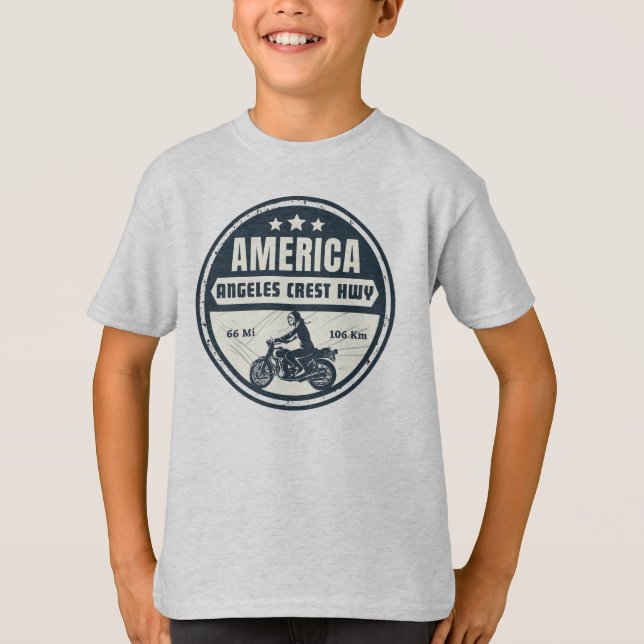 Camiseta Presente da Rota Estadual da Califórnia em Los Ang (Frente)