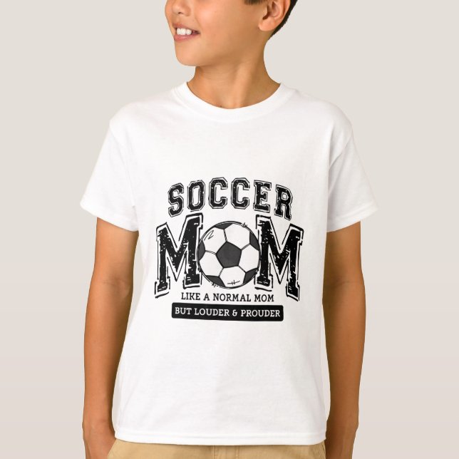 Camiseta Presente da Vida de Mãe de Futebol Antigo para Hom (Frente)