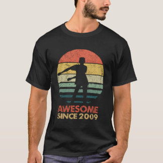 Camiseta Presente De 11 De Dança De Fio Vintage Por 11 Anos