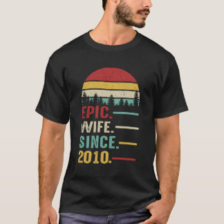 Camiseta Presente De 11 para Aniversário Para Sua Esposa Ep
