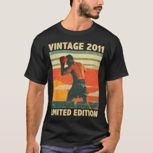 Camiseta Presente de 13 Anos Vintage 2012 Amante de Boxe 13