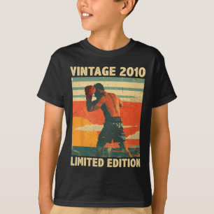 Camiseta Presente de 14 Anos Amante de Boxe Vintage Anivers