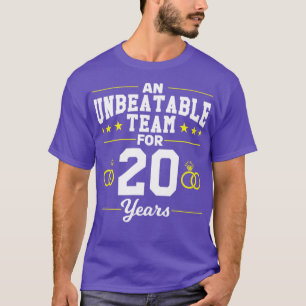 Camiseta Presente de 20 anos de 20 de casamento