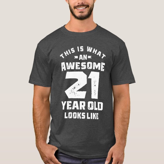 Camiseta Presente de 21 anos | Ideias de presentes aniversá (Frente)