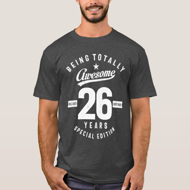 Camiseta Presente de 26 anos | 26.o presente de aniversário (Frente)