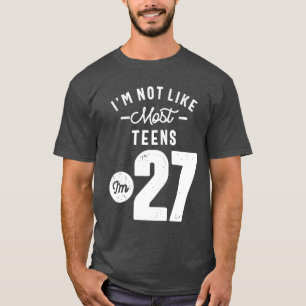 Camiseta Presente de 27 anos 27.o Aniversário - Oferta de