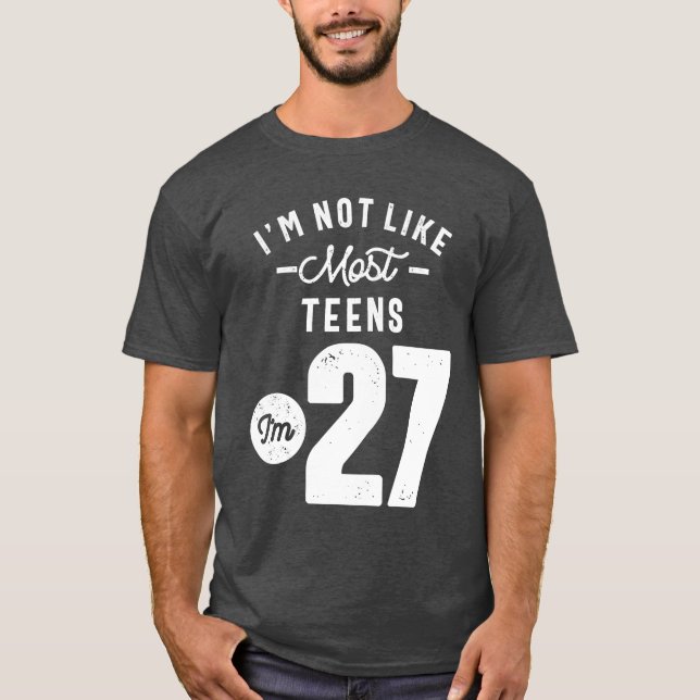 Camiseta Presente de 27 anos | 27.o Aniversário - Oferta de (Frente)