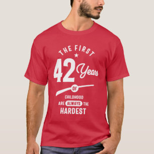 Camiseta Presente de 42 anos 42.o Aniversário - Oferta de