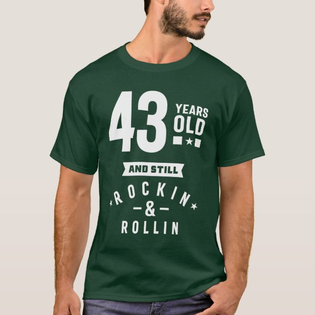Camiseta Presente de 43 anos | 43.o Aniversário - Ideias (Frente)