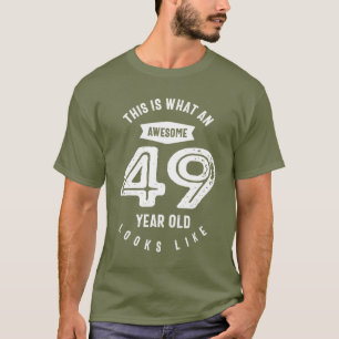Camiseta Presente de 49 anos 49.o Aniversário - Oferta de