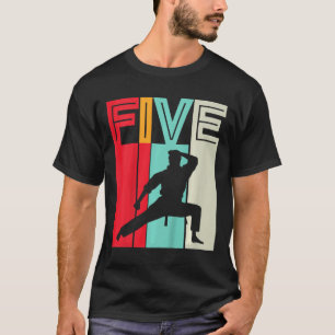 Camiseta Presente de 5º aniversário para crianças Karatê Ta
