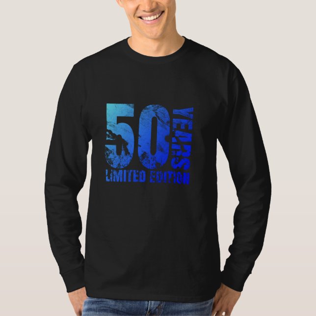 Camiseta Presente de 50 anos para homens de 50 anos para mu (Frente)