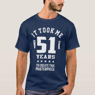 Camiseta Presente De 51 Anos   51 Ideias de Oferta de Anive