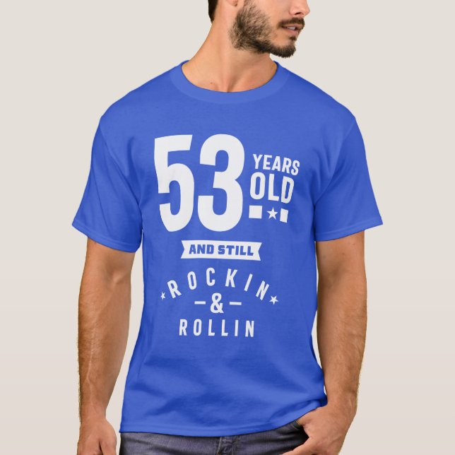 Camiseta Presente De 53 Anos | 53.o Aniversário - Oferta de (Frente)