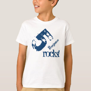 Camiseta Presente de 5 de aniversário para número de 5 an