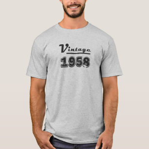 Camiseta Presente de 60º Aniversário Vintage 1958