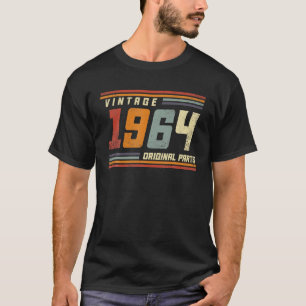 Camiseta Presente de 60 Anos de Idade Vintage 1964 Homens M
