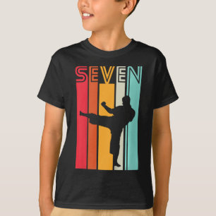 Camiseta Presente de 7º aniversário infantil Karatê Taekwon