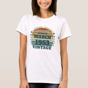 Camiseta Presente de 70 de colheita personalizado
