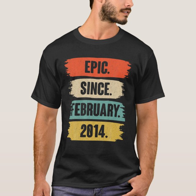 Camiseta Presente De 8 Anos - Epic Desde Fevereiro De 2014  (Frente)