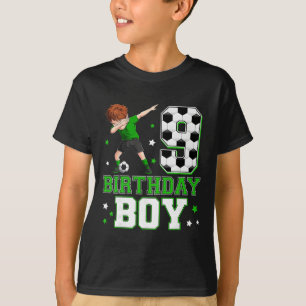 Camiseta Presente de 9 anos de idade para menino futebol 9