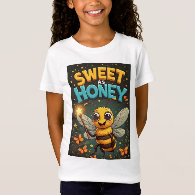 Camiseta 🐝 Presente de Abelha de Desenho Animado para Roup (Frente)