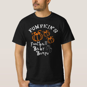 Camiseta Presente de abóbora de bebê de futebol de abóbora