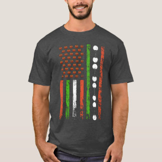 Camiseta Presente de abóbora de Halloween com bandeira de e
