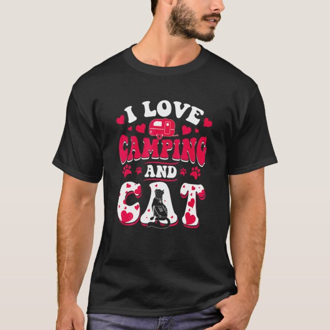 Camiseta Presente de Acampamento e Trilha Eu Amo Acampament (Frente)