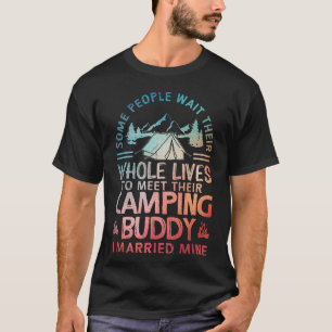 Camiseta Presente de acampamento para casal de amantes do a