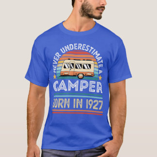 Camiseta Presente de acampamento para nascido em 1927 100º