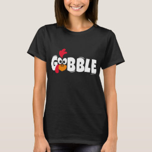 Camiseta Presente de Ação de Graças Gobble Till You Wobble,
