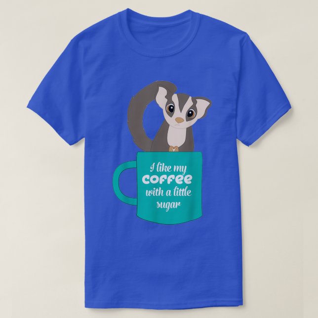 Camiseta Presente de Açúcar para Glider e Amor com Café (Frente do Design)