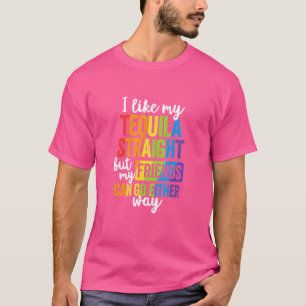 Camiseta Presente de Aliado LGBT Tequila Amigos Heterossexu