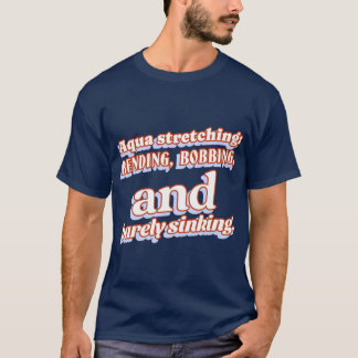 Camiseta Presente de alongamento e flexão Aqua