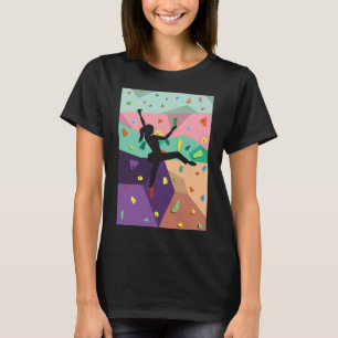 Camiseta Presente de Alpinista Esportes de Escalada em Pare