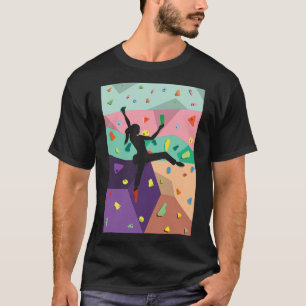 Camiseta Presente de Alpinista Esportes de Escalada Indoor