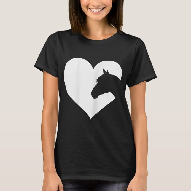 Camiseta Presente de amante de cavalos para raparigas e mul (Frente)