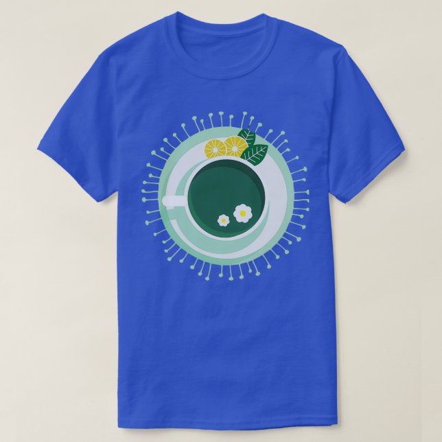 Camiseta presente de amante de chá (Frente do Design)