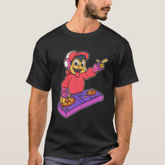 Camiseta Presente de amante de música Monkey DJ retrô