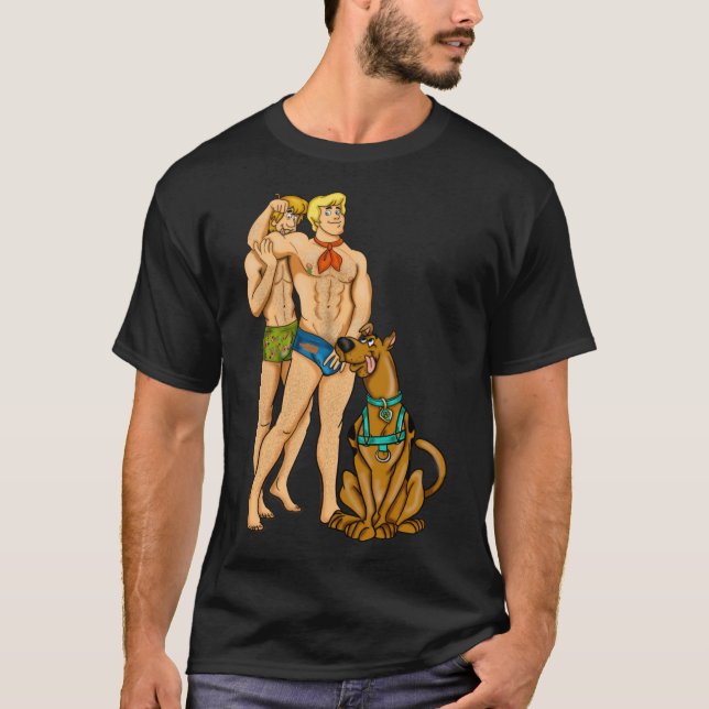 Camiseta Presente de amigo amor woof retrô (Frente)