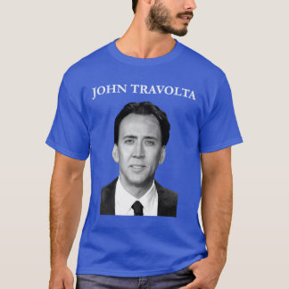 Camiseta Presente de amigo Nicolas Cage Johnravolta Face Of
