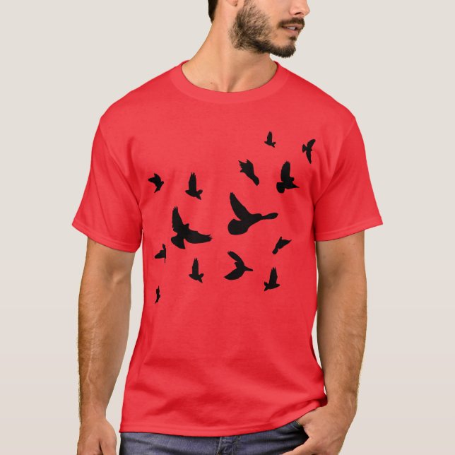 Camiseta Presente de amigos de pássaros (Frente)