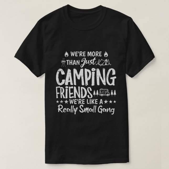 Camiseta Presente de Amigos Divertidos de Acampamento Peque (Frente do Design)