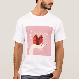 Camiseta Presente de amor, Feliz dia de os namorados