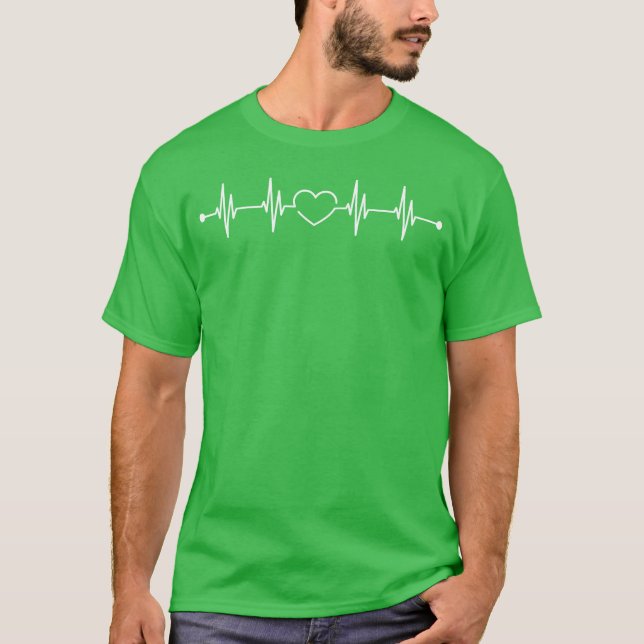 Camiseta Presente de Amor Frequência Cardíaca (Frente)