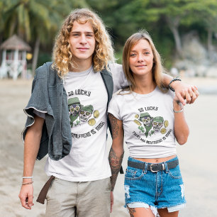 Camiseta Presente de Amor Irlandês Sortudo para Namorado Aç