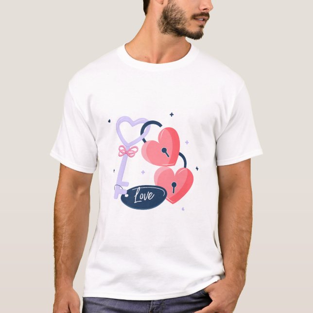 Camiseta presente de amor namorados (Frente)